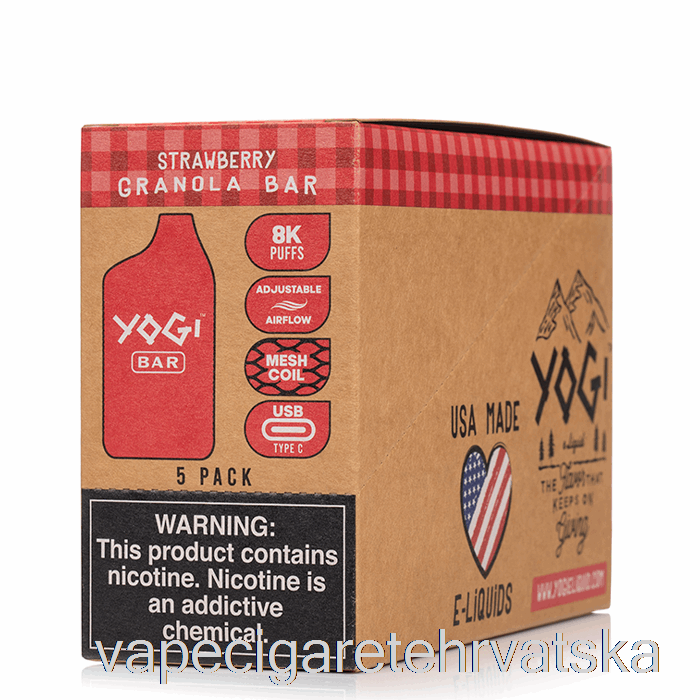 Vape Cigarete [5-pack] Yogi Bar 8000 Za Jednokratnu Upotrebu